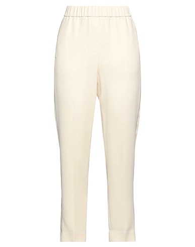 PESERICO Casual pants Ivory 96% Viscose, 4% Elastane