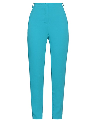 SOALLURE Casual pants Turquoise 100% Polyester