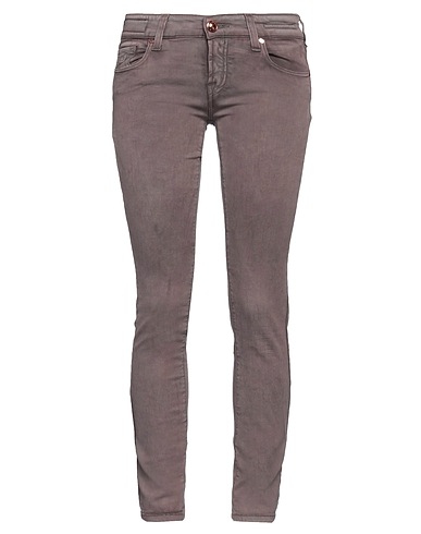 JACOB COHЁN Denim trousers Taupe 70% Cotton, 14% Polyester, 14% Viscose, 2% Elastane