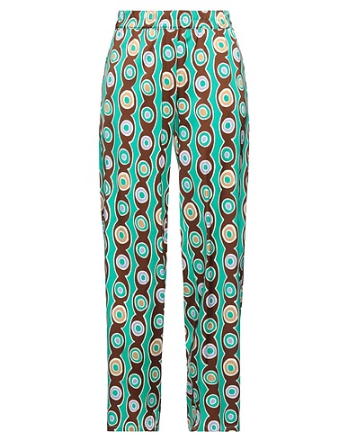 CAMICETTASNOB Casual trouser Emerald green 97% Viscose, 3% Elastane