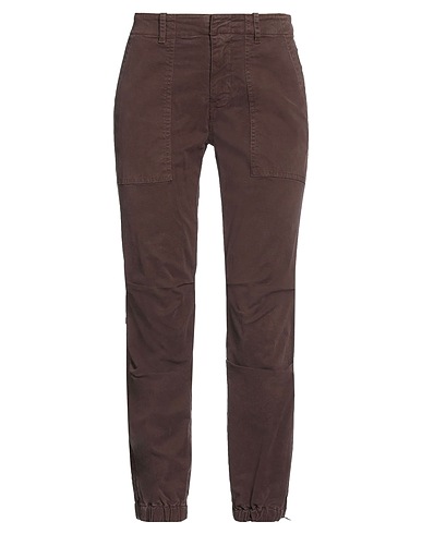 NILI LOTAN Casual trouser Dark brown 98% Cotton, 2% Elastane