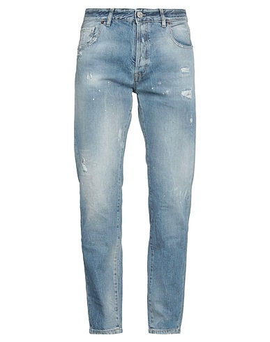 PMDS PREMIUM MOOD DENIM SUPERIOR Denim trousers Blue 99% Cotton, 1% Elastane