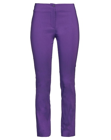 MALLONI Pantalone Viola 40% Lino, 31% Cotone, 24% Poliammide, 5% Elastan