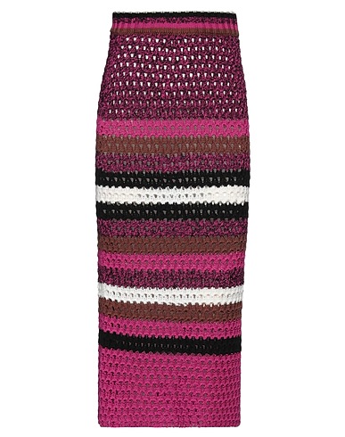 VALENTINO GARAVANI Midi-Rock Fuchsia 100% Baumwolle