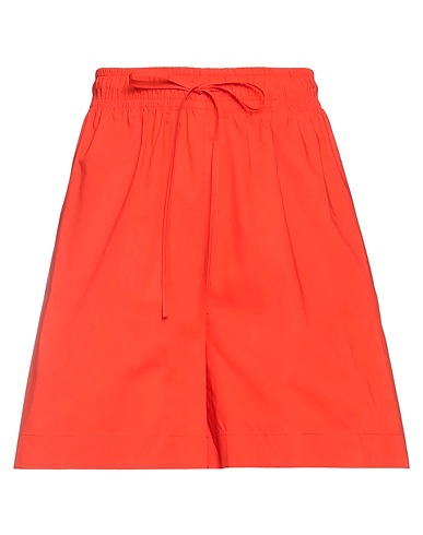 SOLOTRE Shorts & Bermuda Orange 100% Cotton