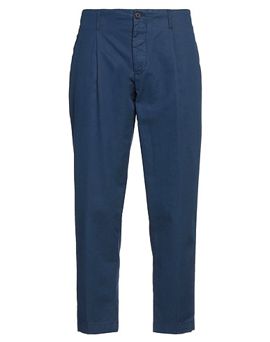 OUT/FIT Casual trouser Navy blue 63% Cotton, 35% Linen, 2% Elastane