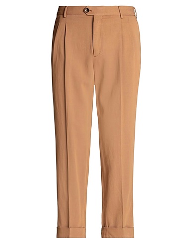 PT Torino Pantalone Cammello 75% Viscosa, 14% Lino, 11% Cotone