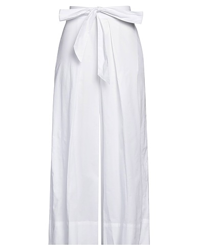 ALPHA STUDIO Casual trouser Off white 98% Cotton, 2% Elastane