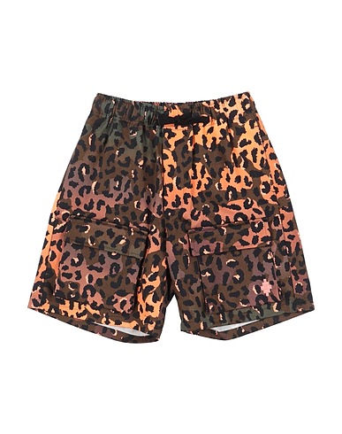 MARCELO BURLON Shorts & Bermuda Military green 100% Cotton, Polyester