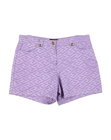 VERSACE YOUNG Shorts & Bermuda Lilac 50% Cotton, 50% Viscose