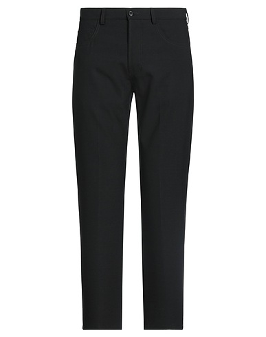GRIFONI Casual trouser Black 53% Polyester, 44% Virgin Wool, 3% Elastane