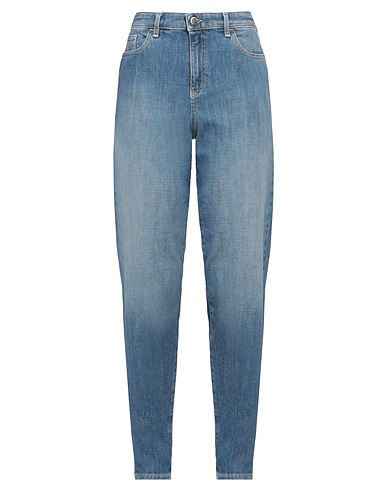EMPORIO ARMANI Denim trousers Blue 99% Cotton, 1% Elastane