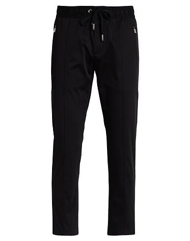 DOLCE&GABBANA Casual pants Black 96% Cotton, 4% Elastane, Polyester, Viscose