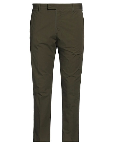 PT Torino Casual trouser Military green 97% Cotton, 3% Elastane