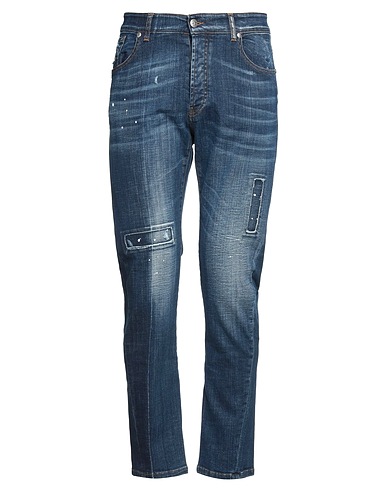 JOHN RICHMOND Denim trousers Blue 98% Cotton, 2% Elastane