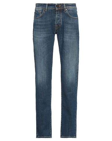 DEVORE INCIPIT Straight leg BLU 99% Cotton, 1% Elastane