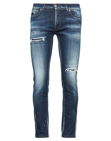 JOHN RICHMOND Denim trousers Blue 98% Cotton, 2% Elastane
