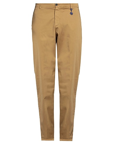 MANUEL RITZ Casual pants Camel 98% Cotton, 2% Elastane