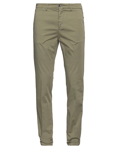 MANUEL RITZ Chinos Verde militare 98% Cotone, 2% Elastan