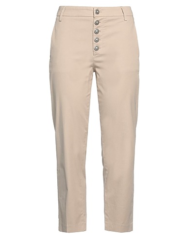 DONDUP Casual pants Beige 96% Cotton, 4% Elastane