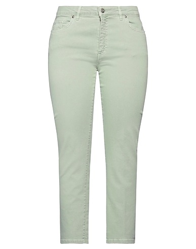 NINE IN THE MORNING Denim pants Sage green 93% Cotton, 5% Polyester, 2% Elastane