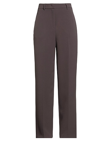 HINNOMINATE Casual trouser Dark brown 92% Polyester, 8% Elastane