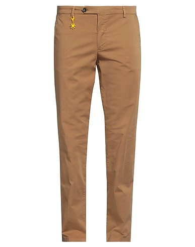 MANUEL RITZ Casual trouser Camel 98% Cotton, 2% Elastane