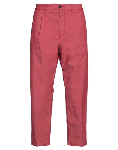 HARMONT & BLAINE Casual trouser Brick red 78% Cotton, 19% Polyester, 3% Elastane