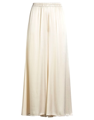SEMICOUTURE Pantalone Beige 87% Acetato, 13% Seta