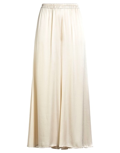 SEMICOUTURE Повседневные брюки BEIGE 87% Ацетат, 13% Шелк