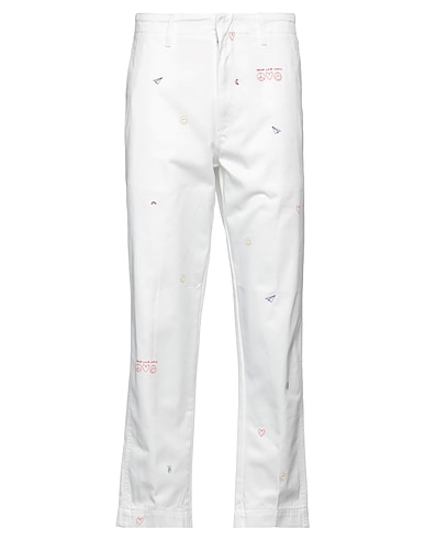 DONDUP Casual trouser White 100% Cotton