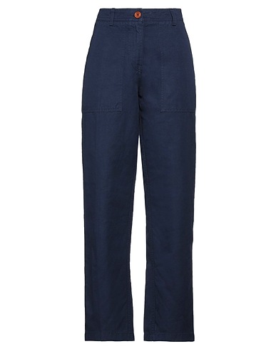 RED QUINTESSENCE Pantalón Azul marino 62% Algodón, 38% Lino