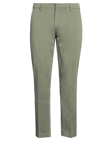 BRO SHIP Casual pants Military green 97% Cotton, 3% Elastane