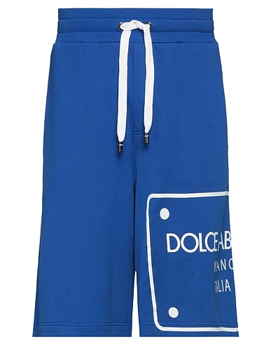 DOLCE&GABBANA Shorts & Bermuda Azure 100% Cotton, Elastane
