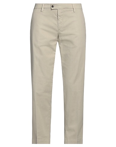 BRO SHIP Casual trouser Beige 97% Cotton, 3% Elastane