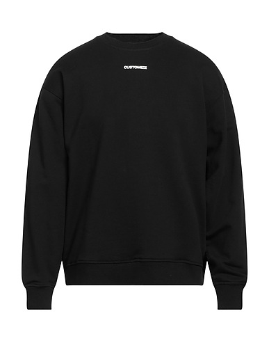 CUSTOMIZE Sweat-shirt NERO 80% Polyester, 20% Polyamide