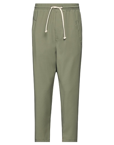 DIEGO RODRIGUEZ Casual trouser Military green 69% Polyester, 29% Viscose, 2% Elastane