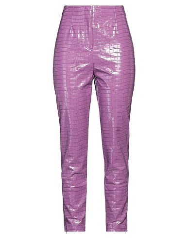 ROTATE BIRGER CHRISTENSEN Casual pants Purple 100% Polyurethane