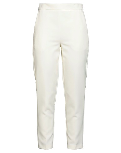 VICOLO Pantalon Blanc cassé 88% Polyester, 12% Élasthanne