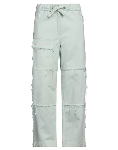 DRIES VAN NOTEN Denim trousers Light green 100% Cotton