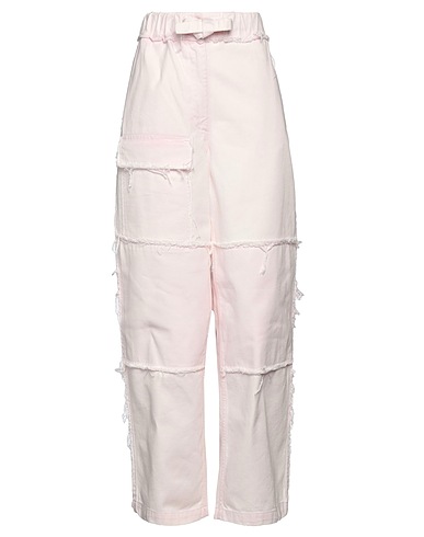 DRIES VAN NOTEN Denim pants Light pink 100% Cotton