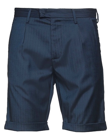HISTORY LAB Shorts & Bermuda Navy blue 83% Polyester, 15% Viscose, 2% Elastane
