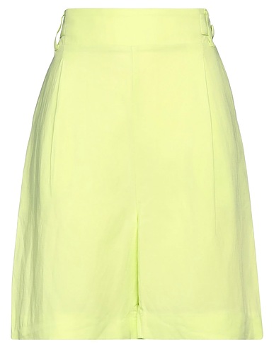 B.YU Shorts & Bermuda Lime green 60% Viscose, 40% Linen