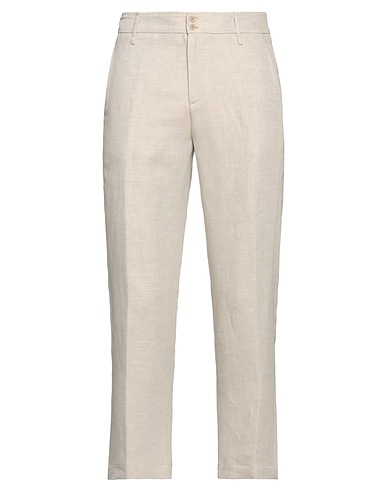 GENTRYPORTOFINO Casual trouser Beige 57% Linen, 43% Cotton
