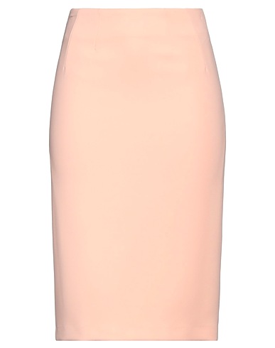 ELISABETTA FRANCHI Gonna midi Cipria 96% Poliestere, 4% Elastan