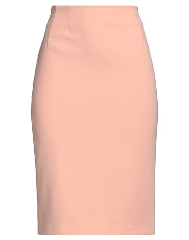 ELISABETTA FRANCHI Midi skirt Light pink 96% Polyester, 4% Elastane