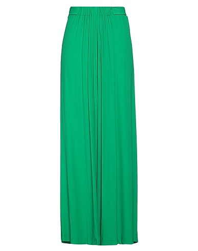 MAR DE MARGARITAS Casual pants Emerald green 100% Viscose