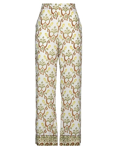 MALÌPARMI Casual trouser White 100% Viscose
