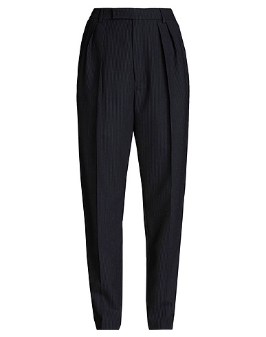CELINE Casual pants Midnight blue 96% Wool, 4% Polyester