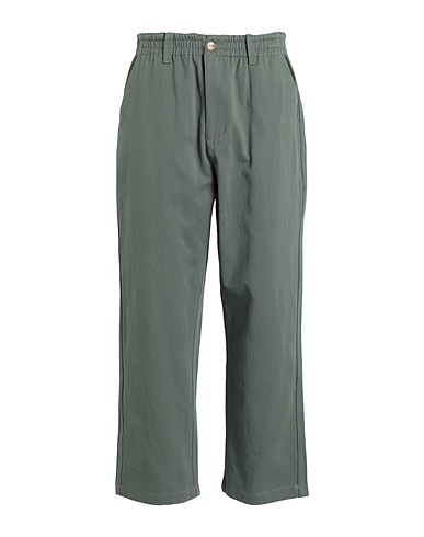 BUTTER GOODS Pantalone Wide Leg Pants
 Verde militare 100% Cotone
